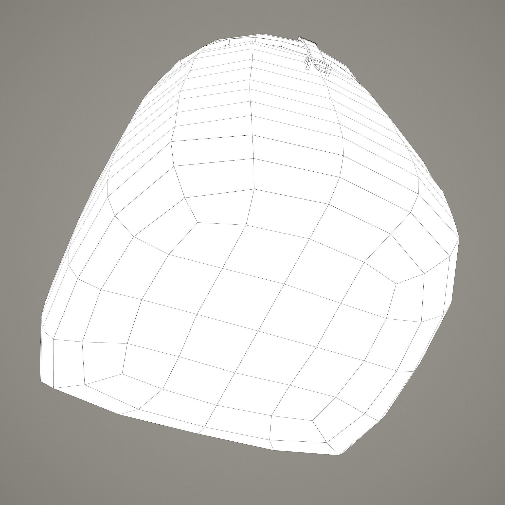 Medieval Style Wicker Basket Two Low-poly 3D model_32