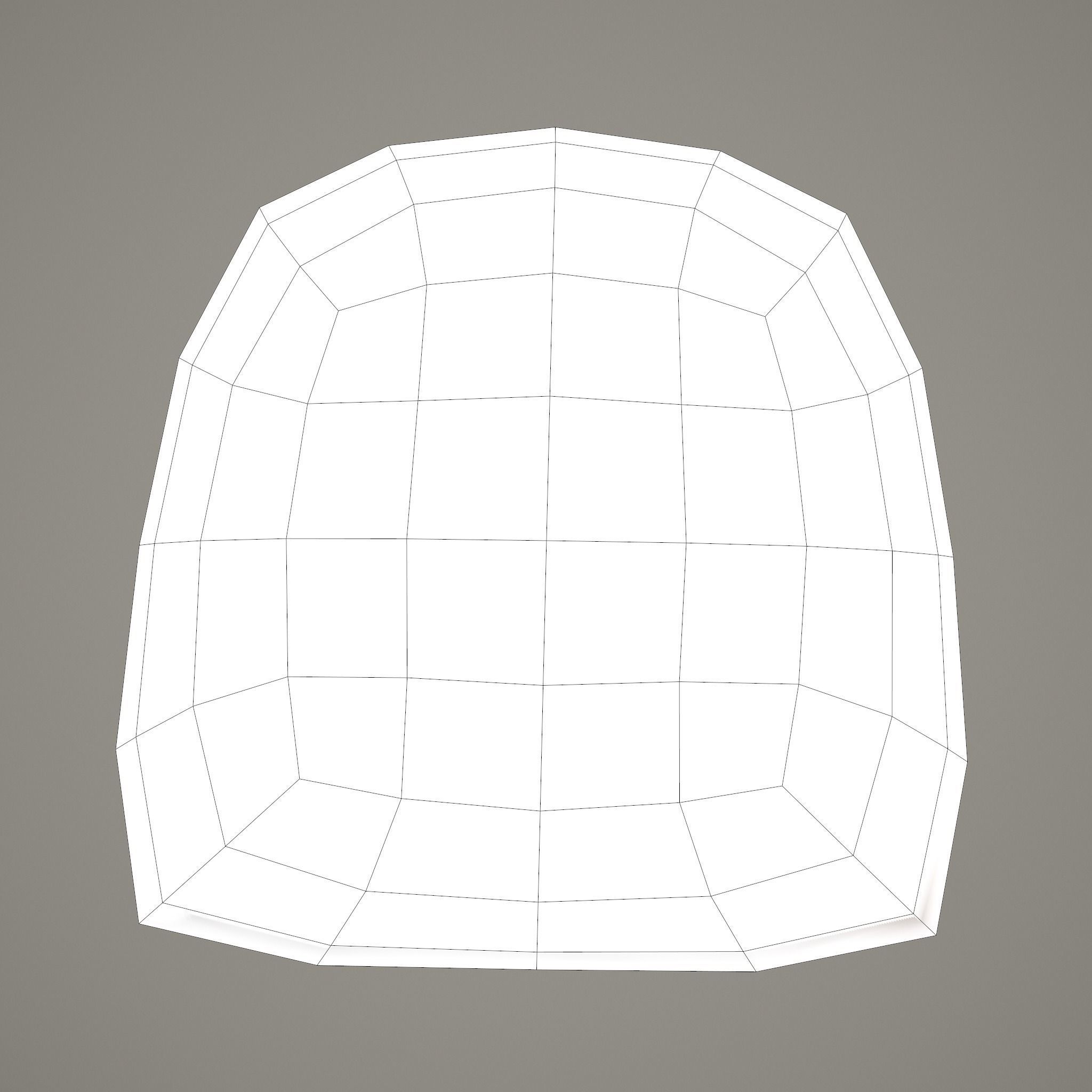 Medieval Style Wicker Basket Two Low-poly 3D model_33