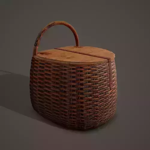 Medieval Style Wicker Basket Two 