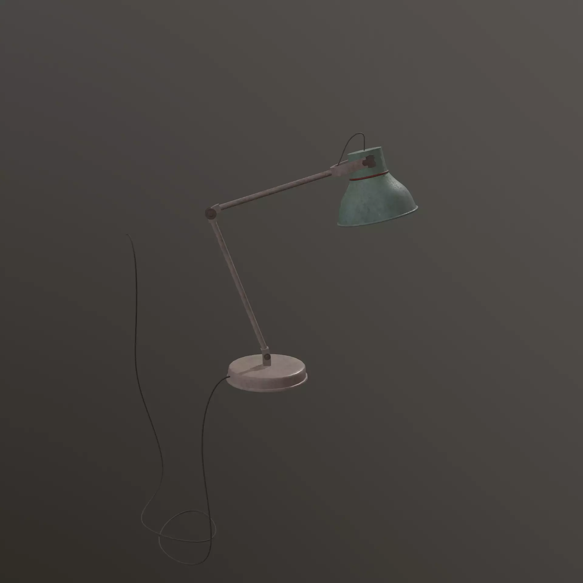 Lampshade desk lamp - desk lamp Free low-poly 3D model_0
