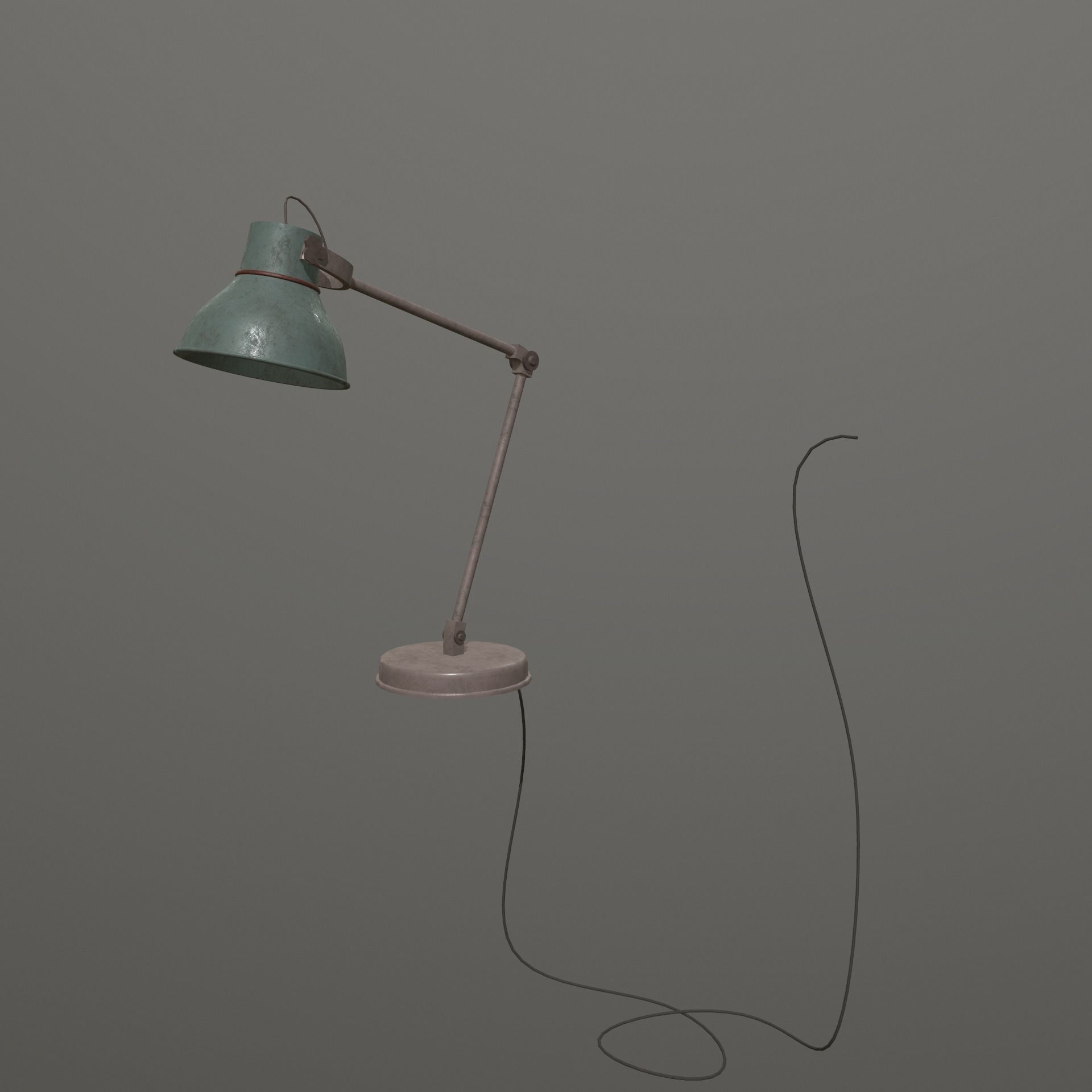 Lampshade desk lamp - desk lamp Free low-poly 3D model_2
