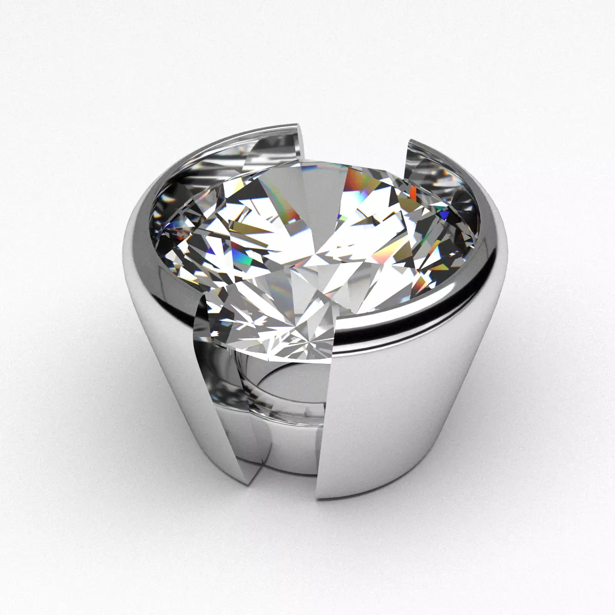 A package of solitaire ring heads engagement flush printable 3D print model