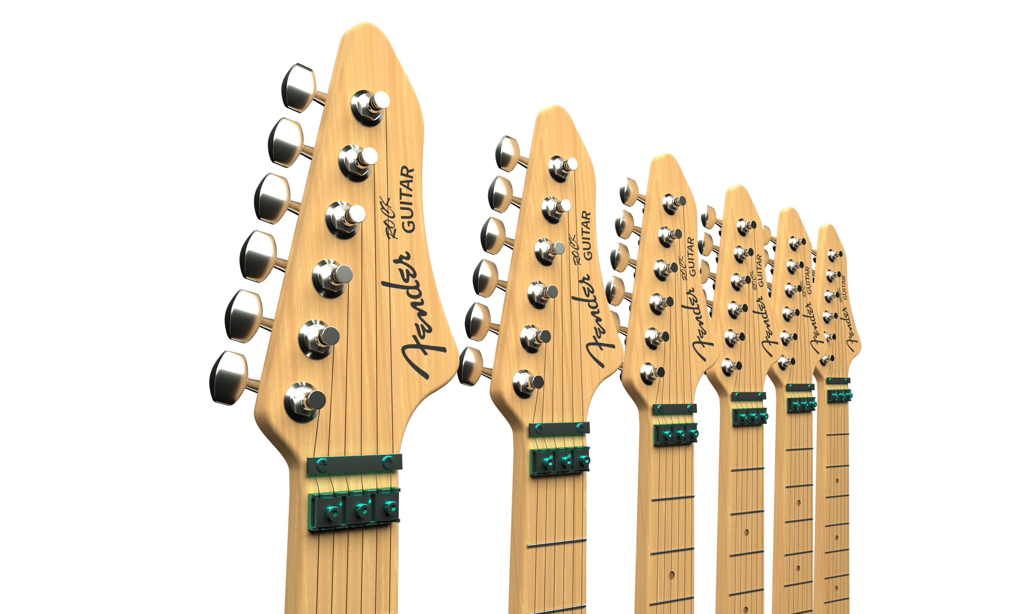 Electric Guitar Collection 3D model_6