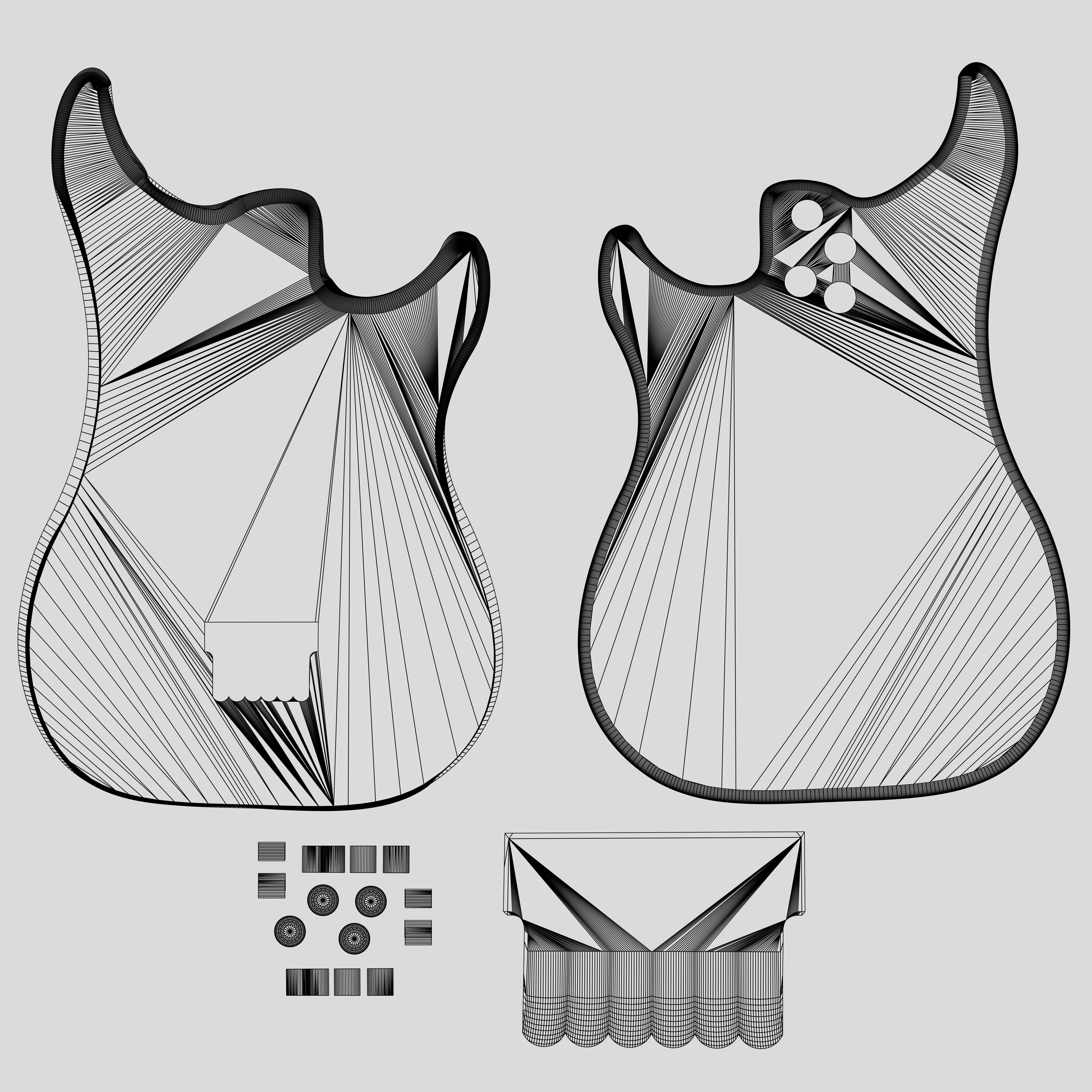 Electric Guitar Collection 3D model_11