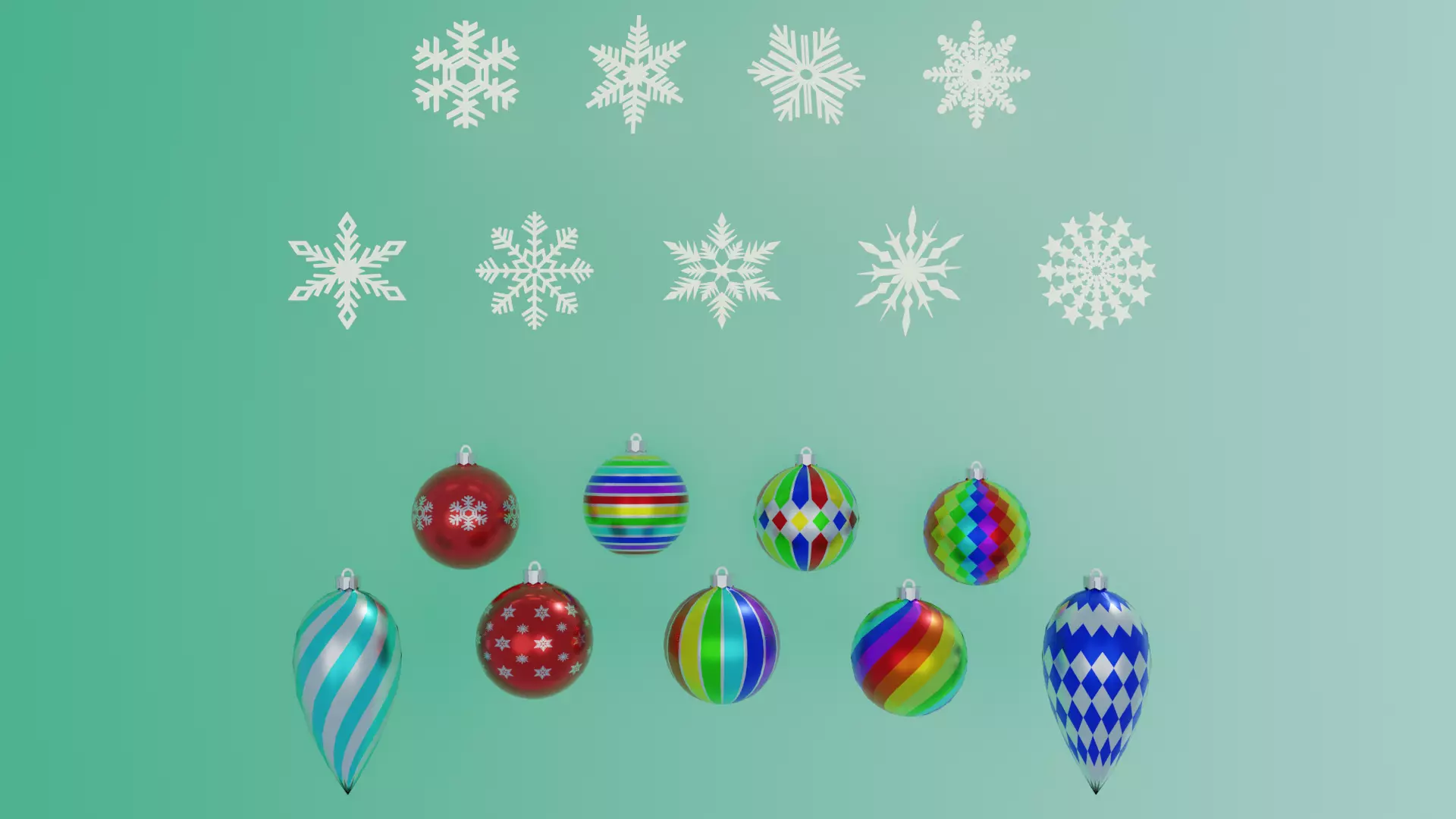 Christmas toys 3D model_0
