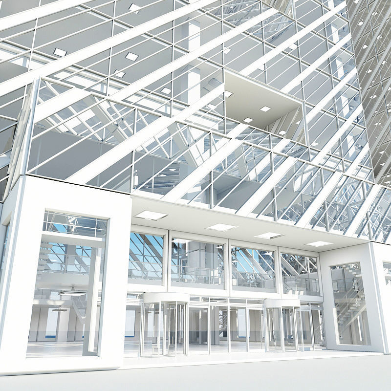 Office Building Tower 3 3D model_1