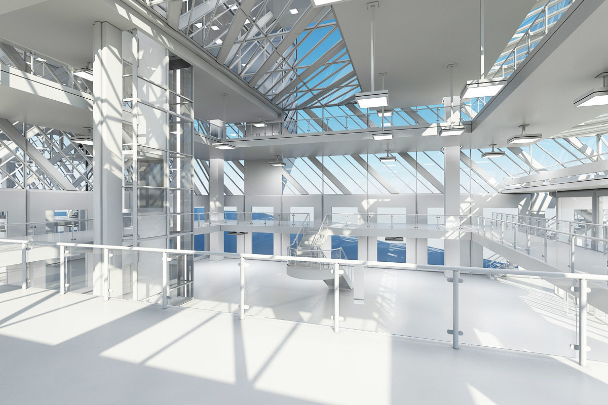 Office Building Tower 3 3D model_14