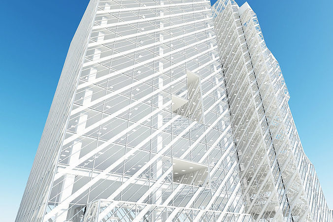 Office Building Tower 3 3D model 6