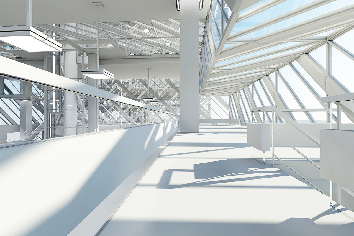Office Building Tower 3 3D model_19