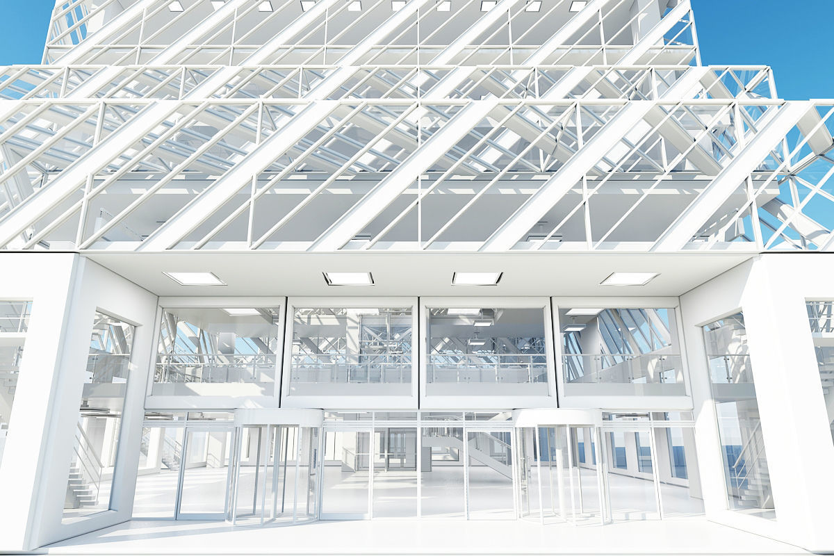 Office Building Tower 3 3D model_25