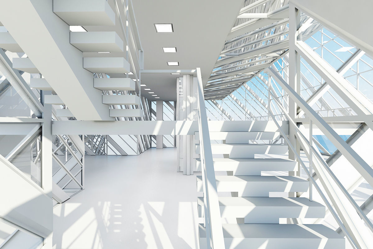 Office Building Tower 3 3D model_20