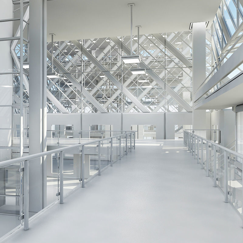 Office Building Tower 3 3D model_15
