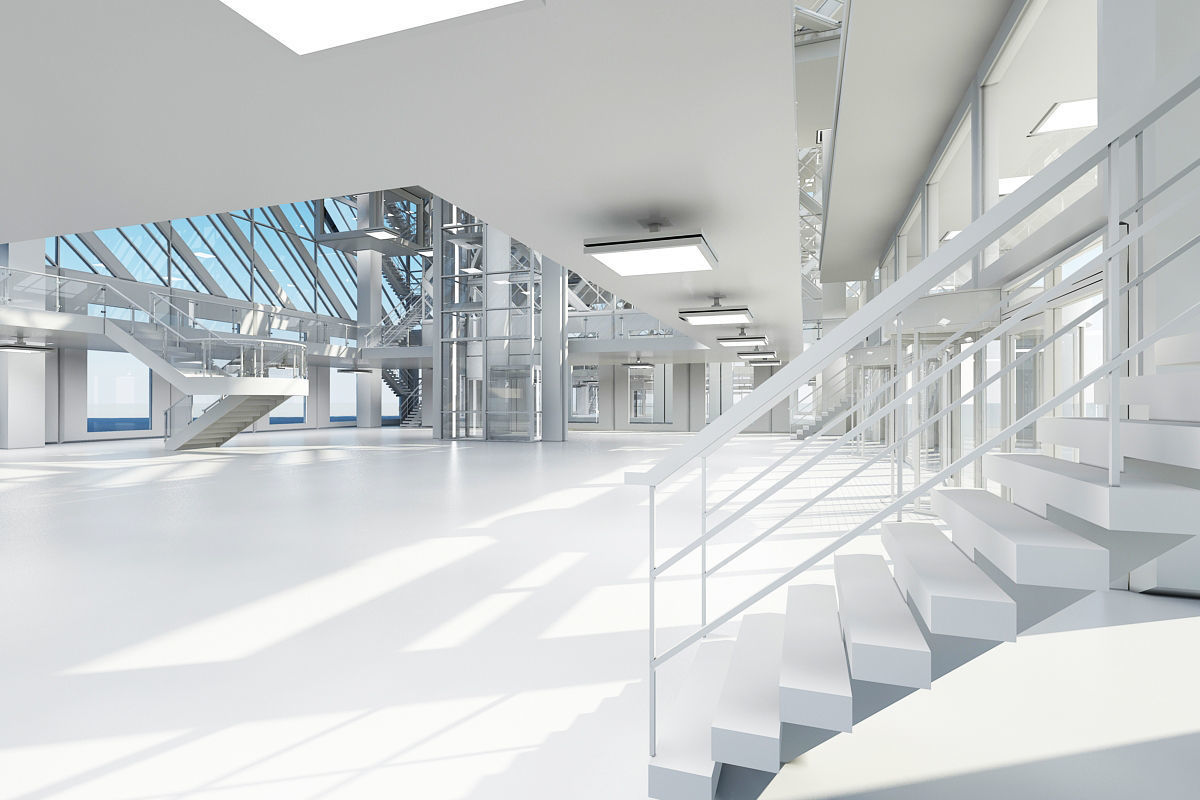 Office Building Tower 3 3D model_3