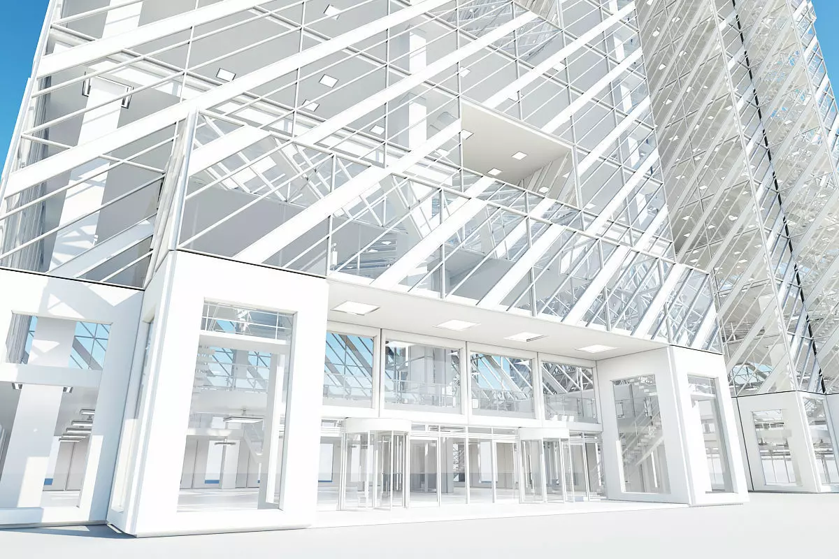 Office Building Tower 3 3D model_0