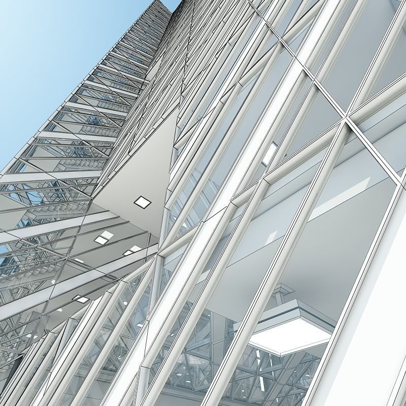 Office Building Tower 3 3D model_31