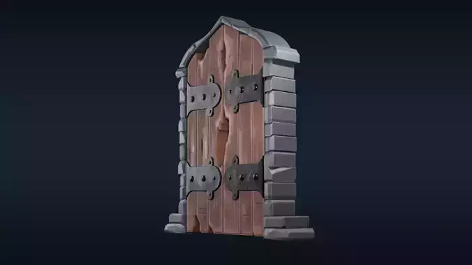 Stylized Castle Door