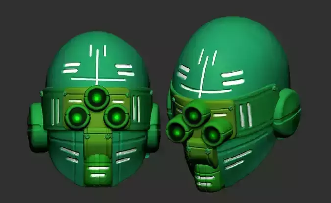 helmet high poly sculpt 3d printable 