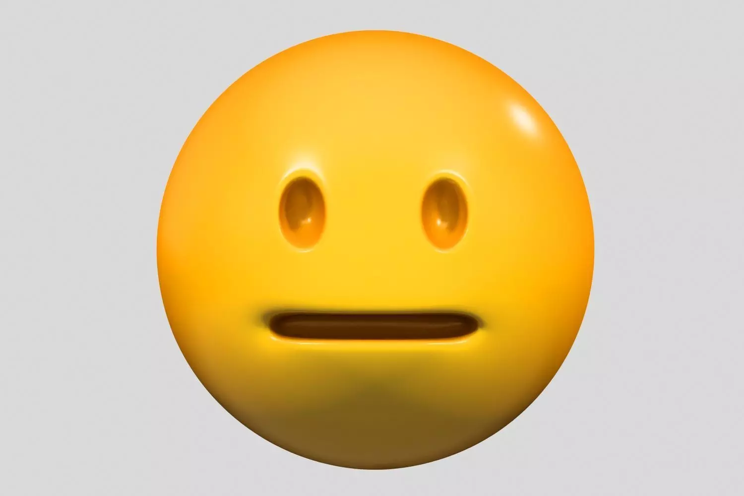 Emoji Neutral Face 3D model_0