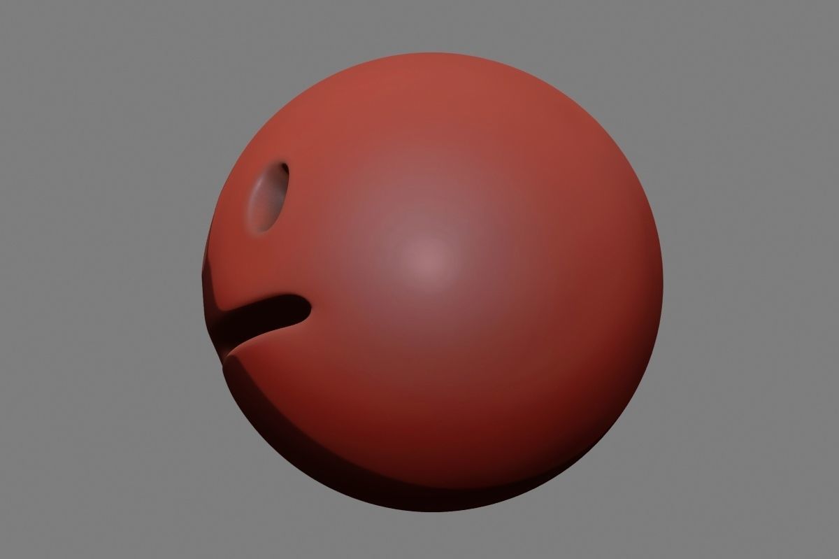 Emoji Neutral Face 3D model_28