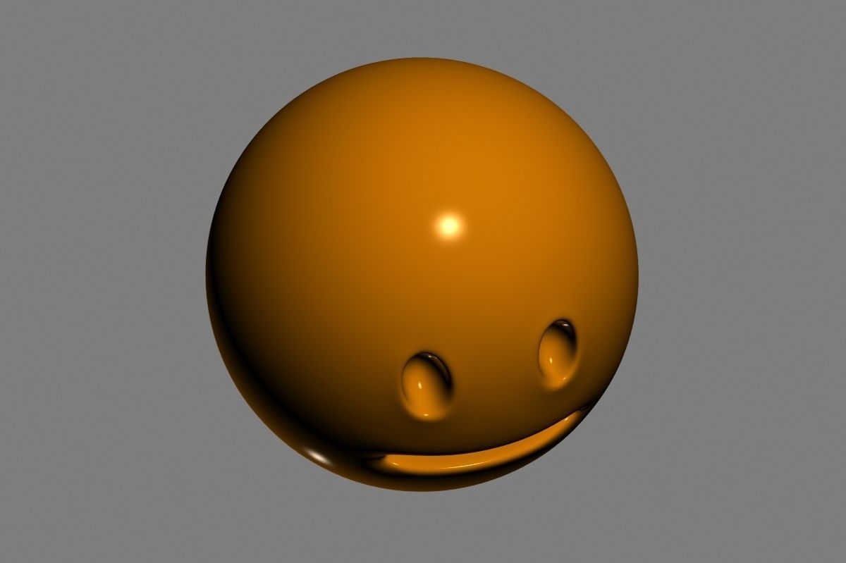 Emoji Neutral Face 3D model_18
