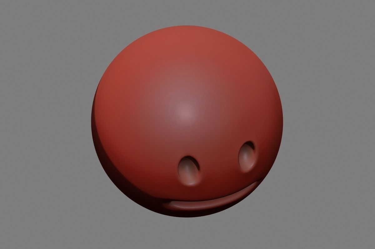 Emoji Neutral Face 3D model_39