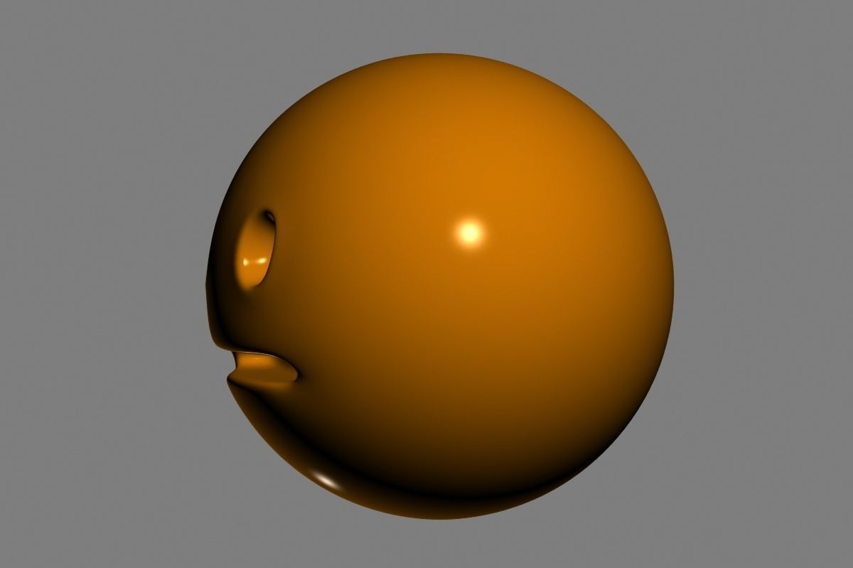Emoji Neutral Face 3D model_6