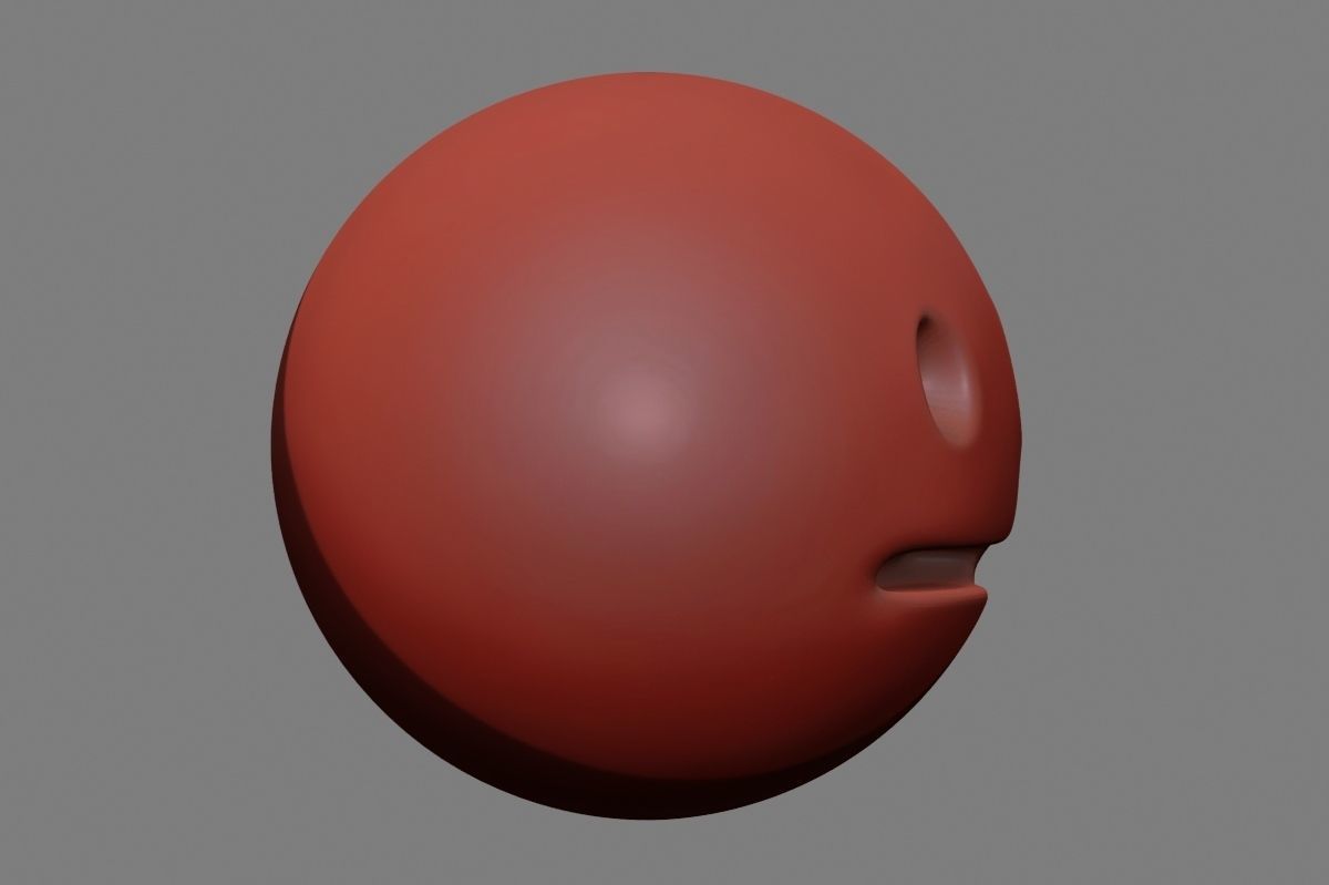 Emoji Neutral Face 3D model_36