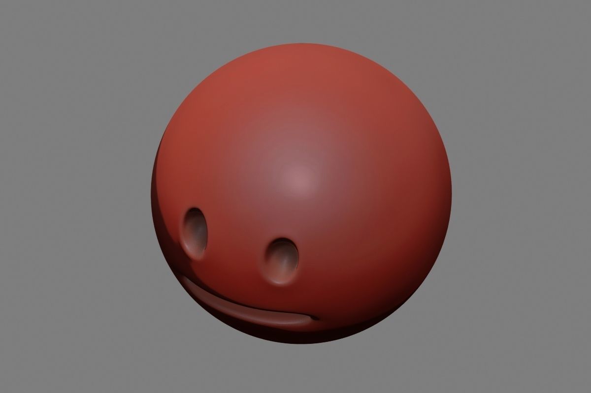 Emoji Neutral Face 3D model_41