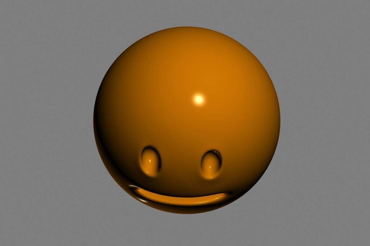 Emoji Neutral Face 3D model_19