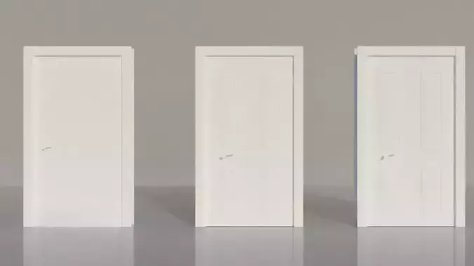 White  3 Door 3D model