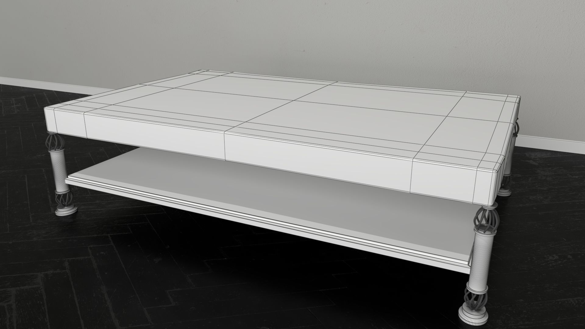 Carved Table 3D model_5