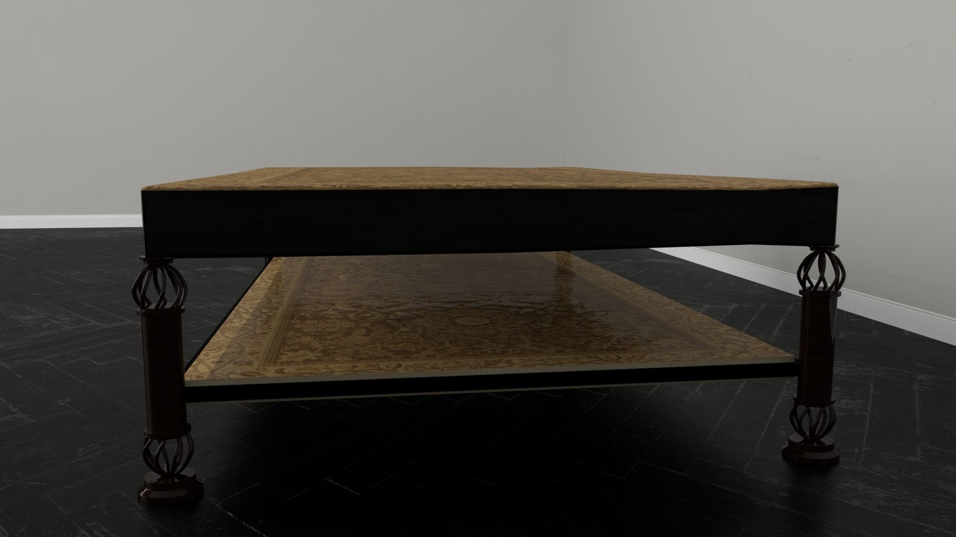 Carved Table 3D model_3
