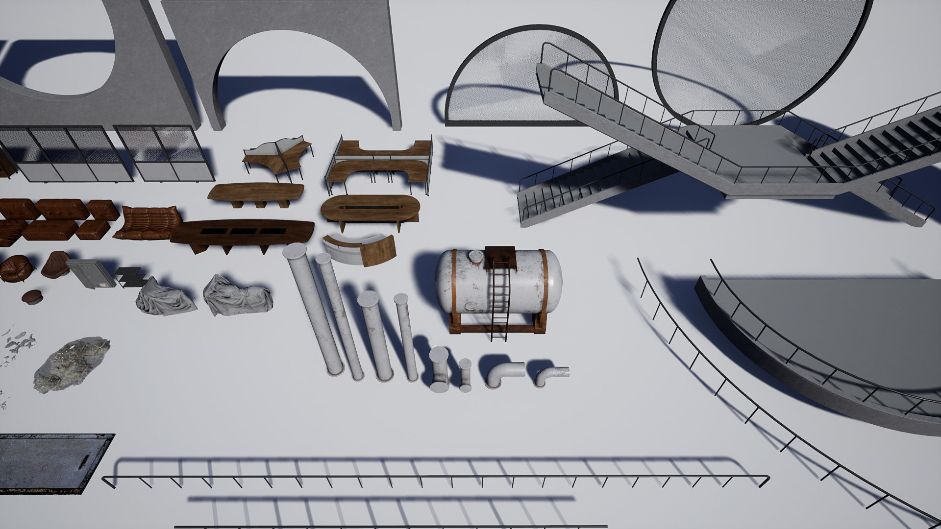 Industrial Office 04 Low-poly 3D model_11