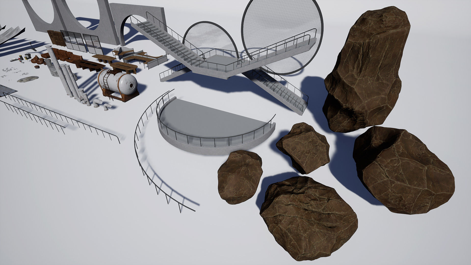 Industrial Office 04 Low-poly 3D model_12