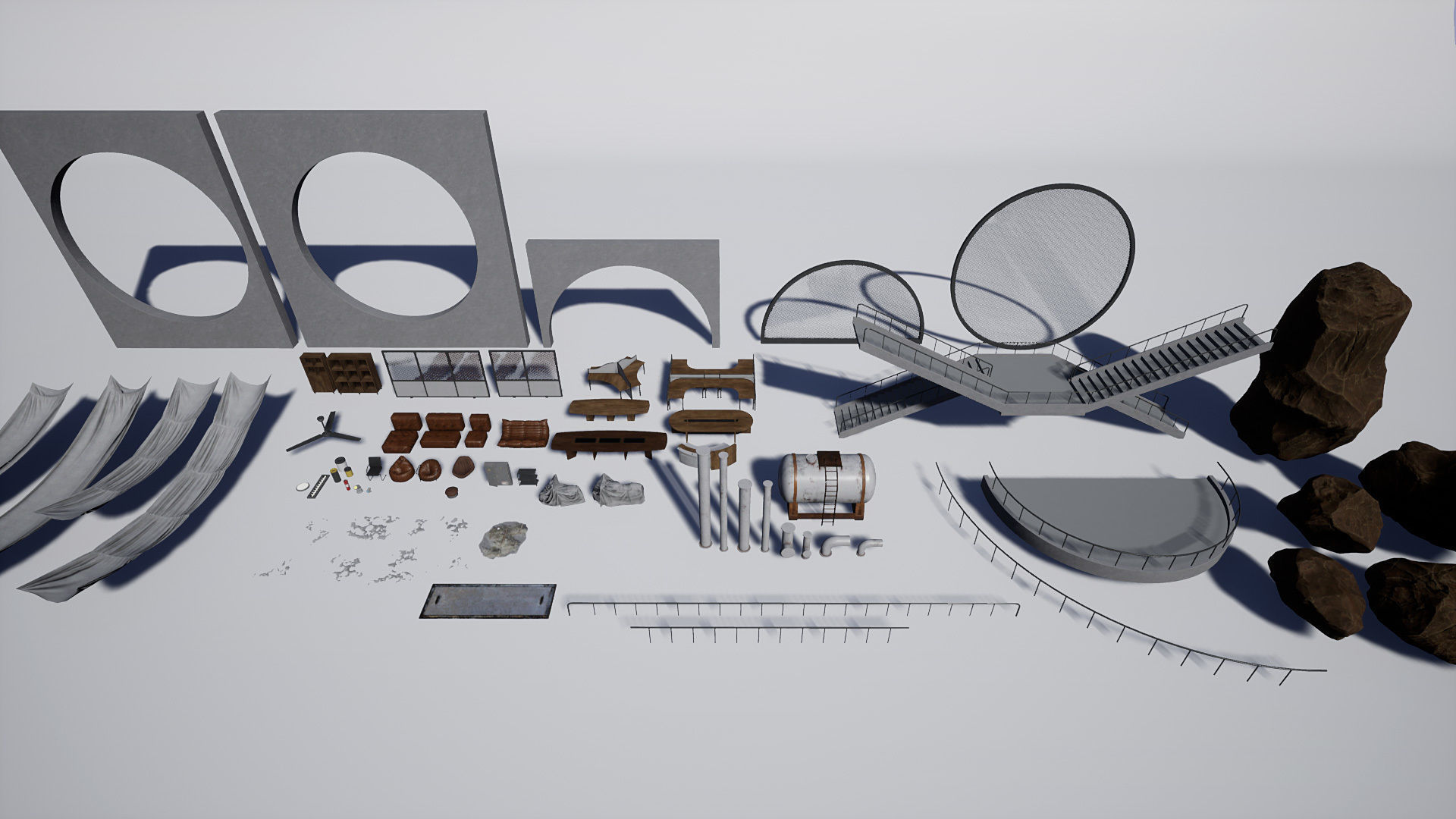 Industrial Office 04 Low-poly 3D model_13