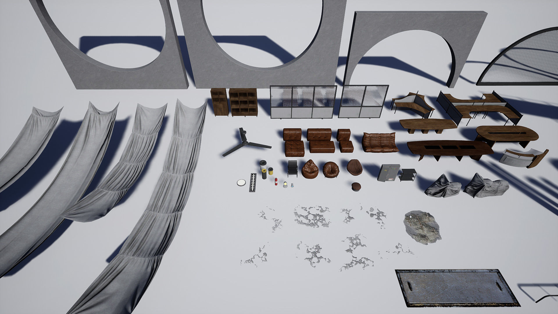 Industrial Office 04 Low-poly 3D model_10