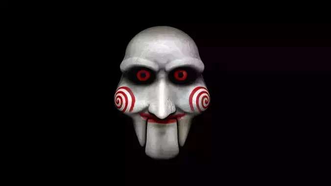 Jigsaw Mask - Saw - Character Costume Low-poly 3D model