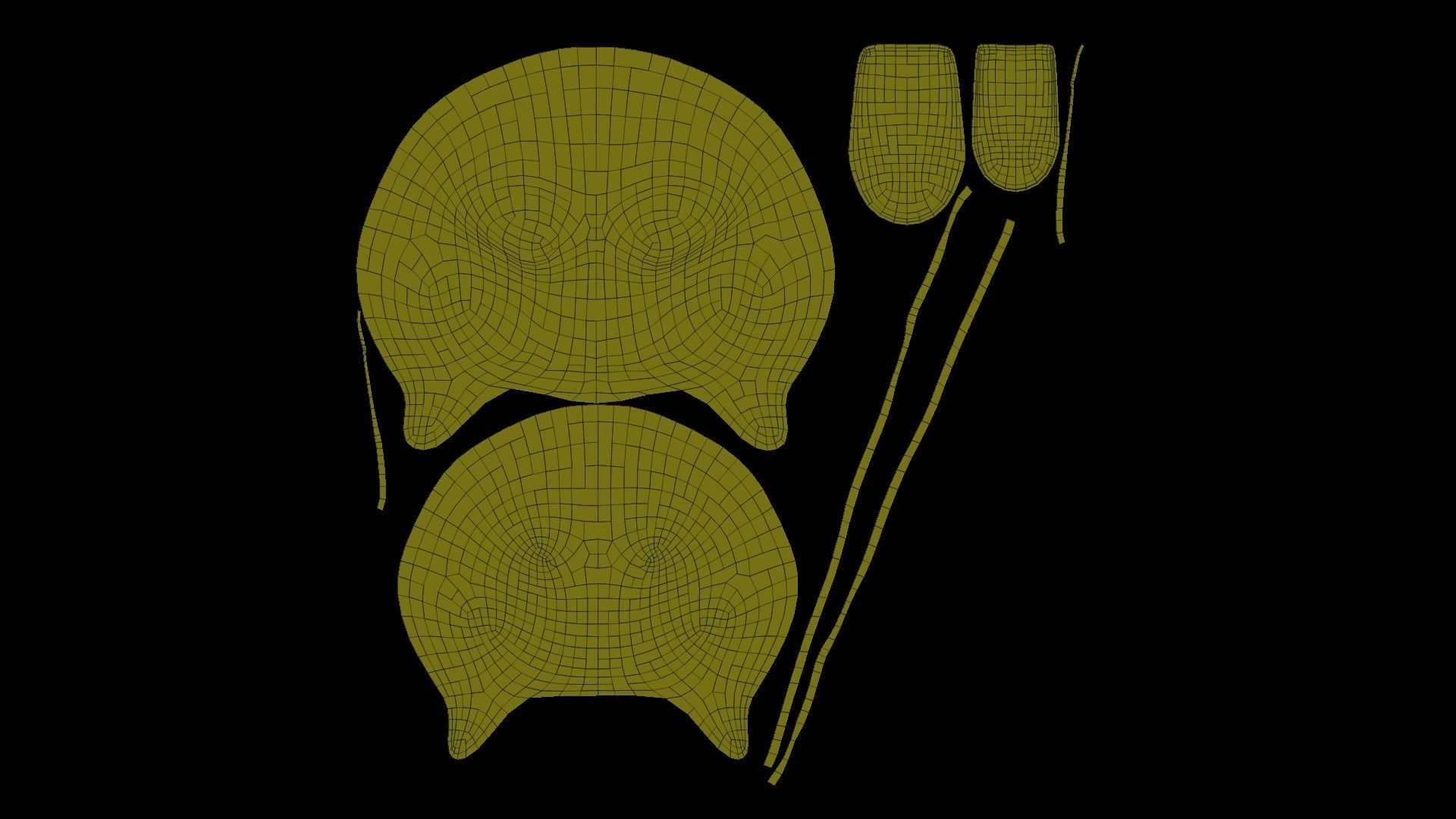 Jigsaw Mask - Saw - Character Costume Low-poly 3D model_12