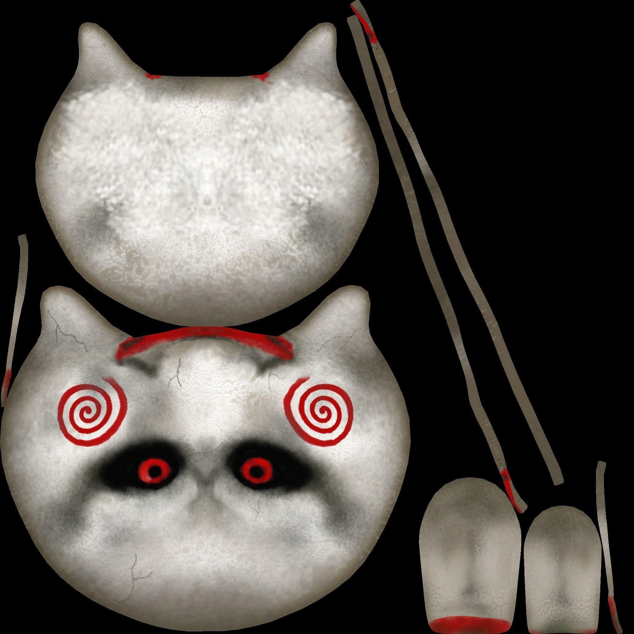 Jigsaw Mask - Saw - Character Costume Low-poly 3D model_13