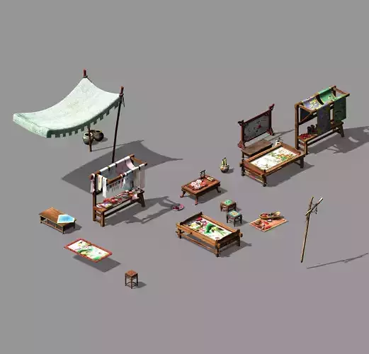 Tongxinfang-embroidery workshop props