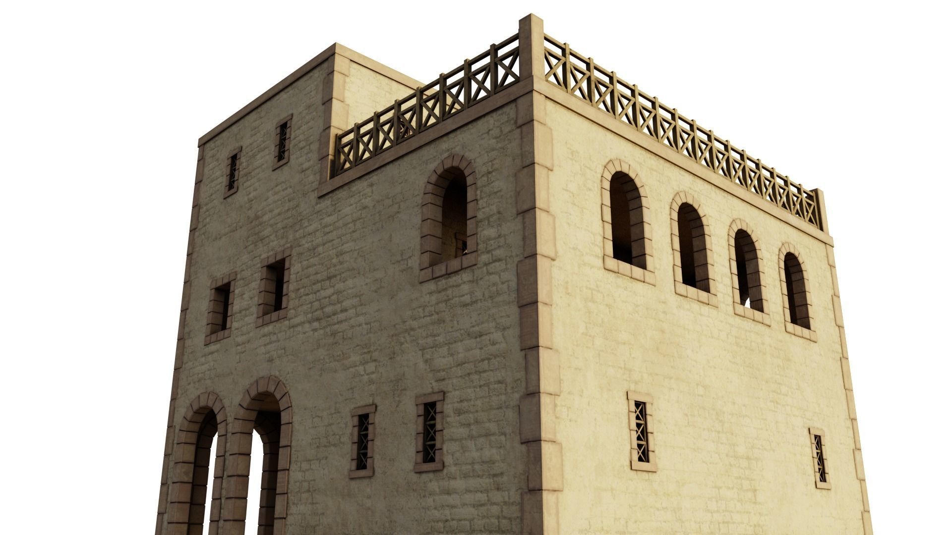 Modest Apartment Low-poly 3D model_9