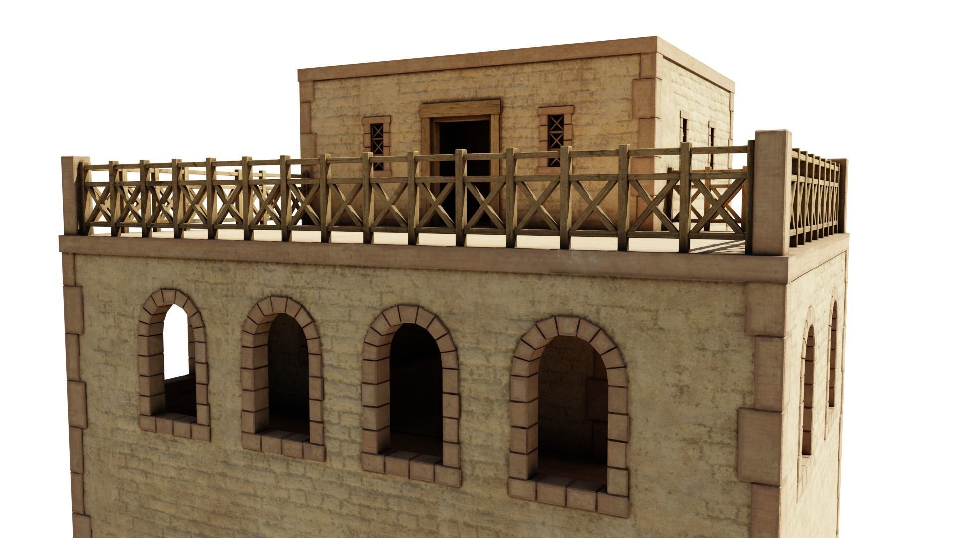 Modest Apartment Low-poly 3D model_7