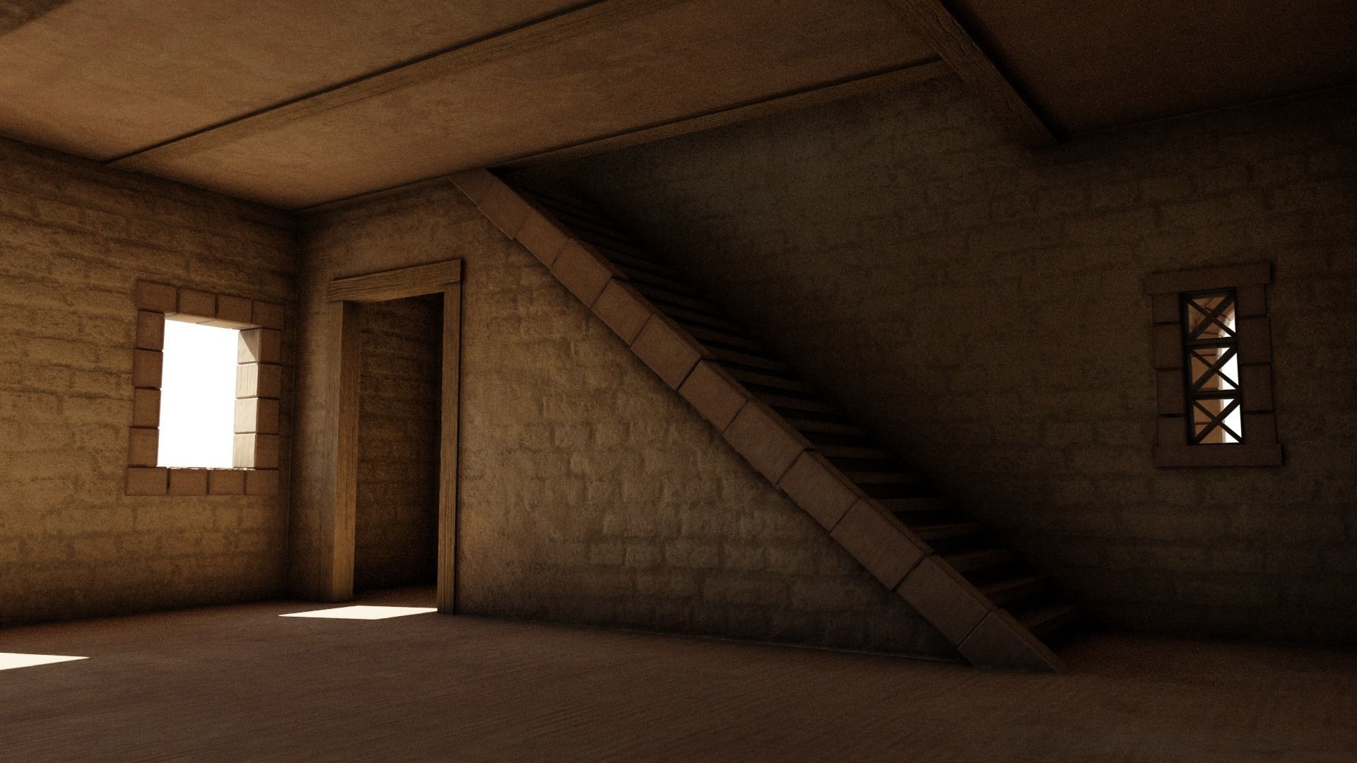 Modest Apartment Low-poly 3D model_22