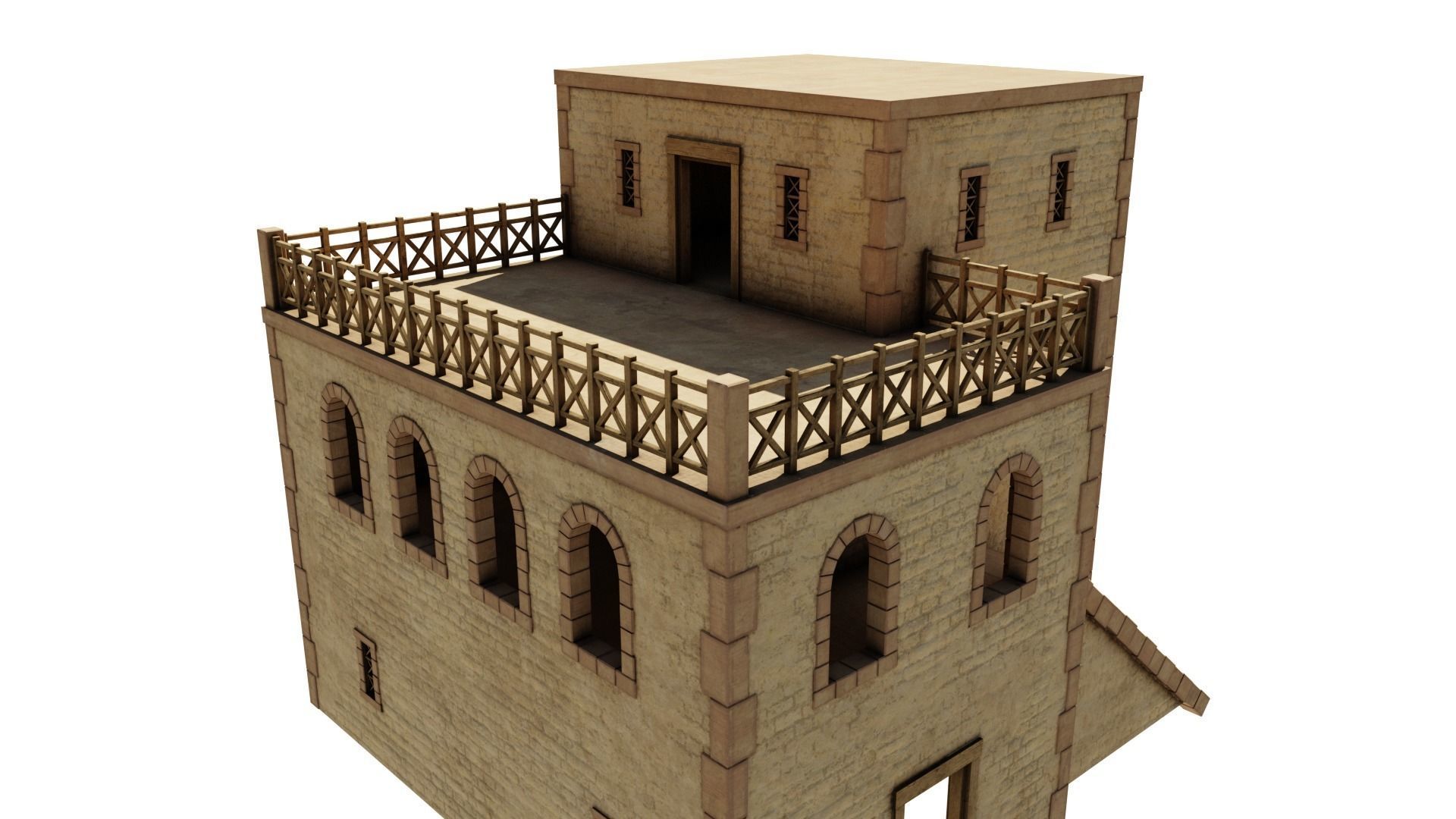 Modest Apartment Low-poly 3D model_12