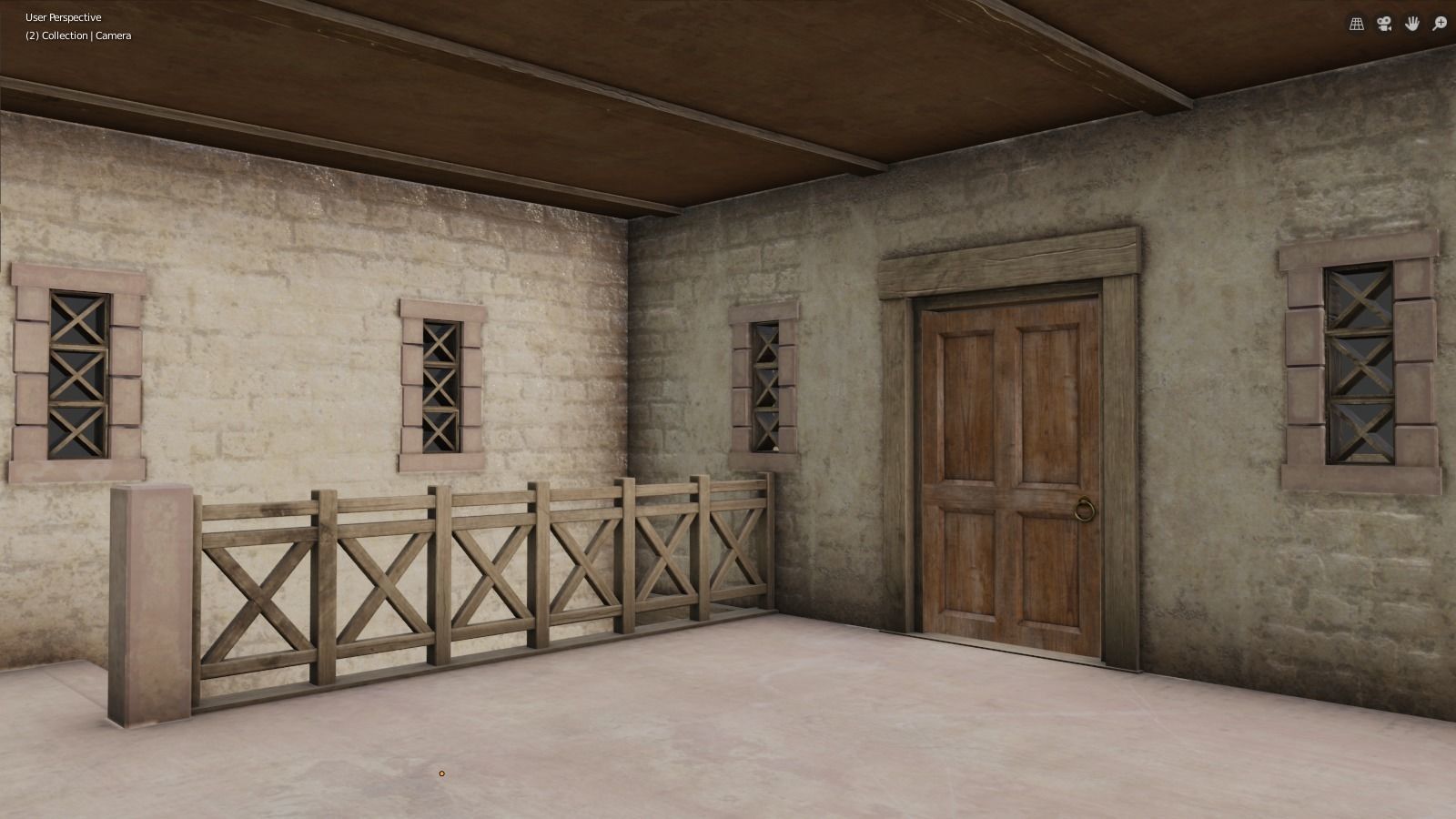 Modest Apartment Low-poly 3D model_18