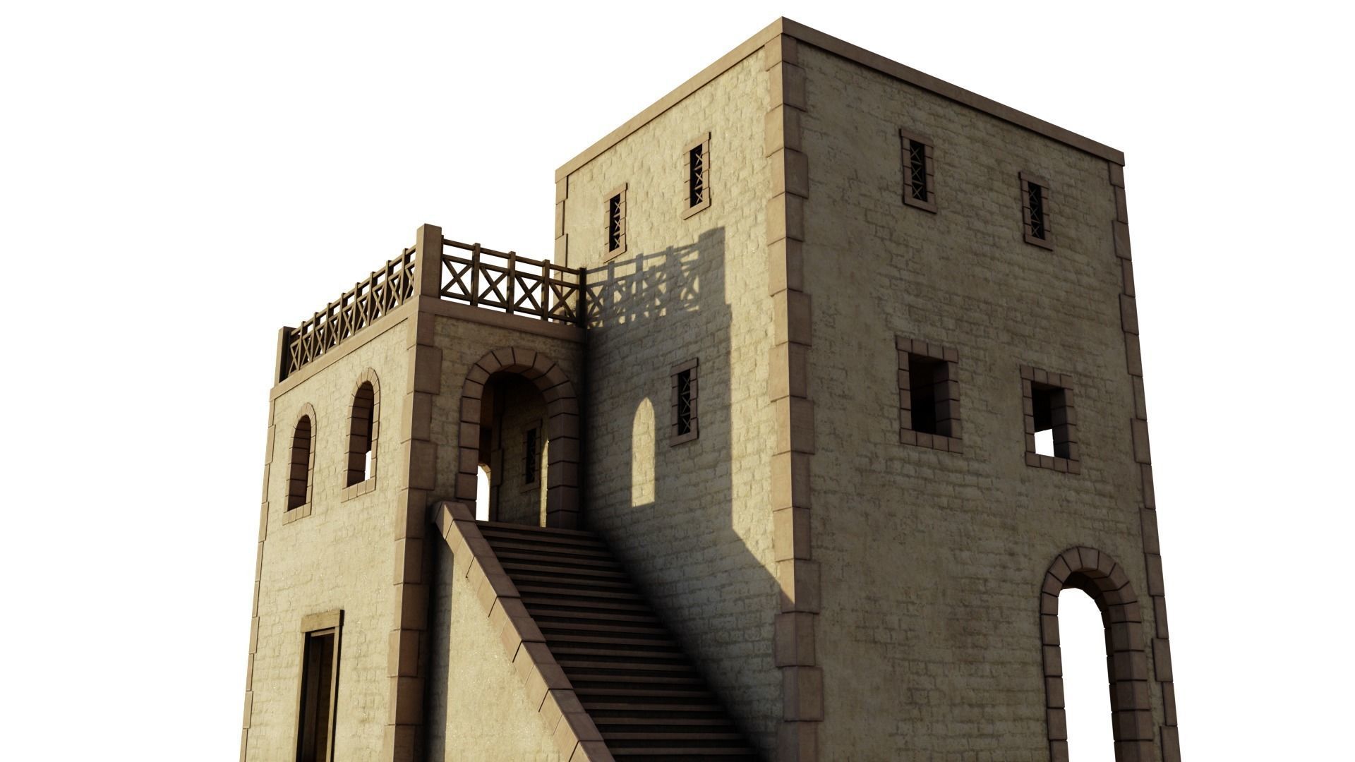 Modest Apartment Low-poly 3D model_11