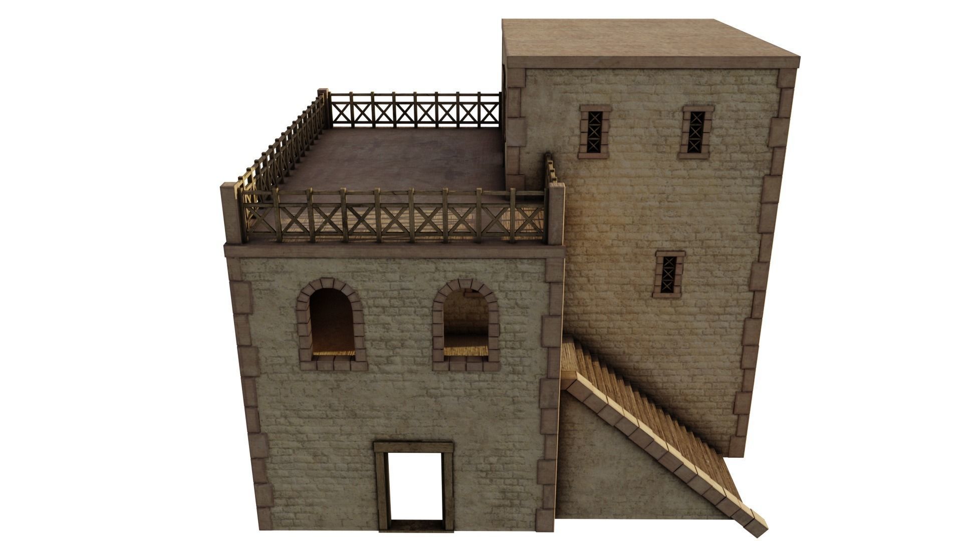 Modest Apartment Low-poly 3D model_10