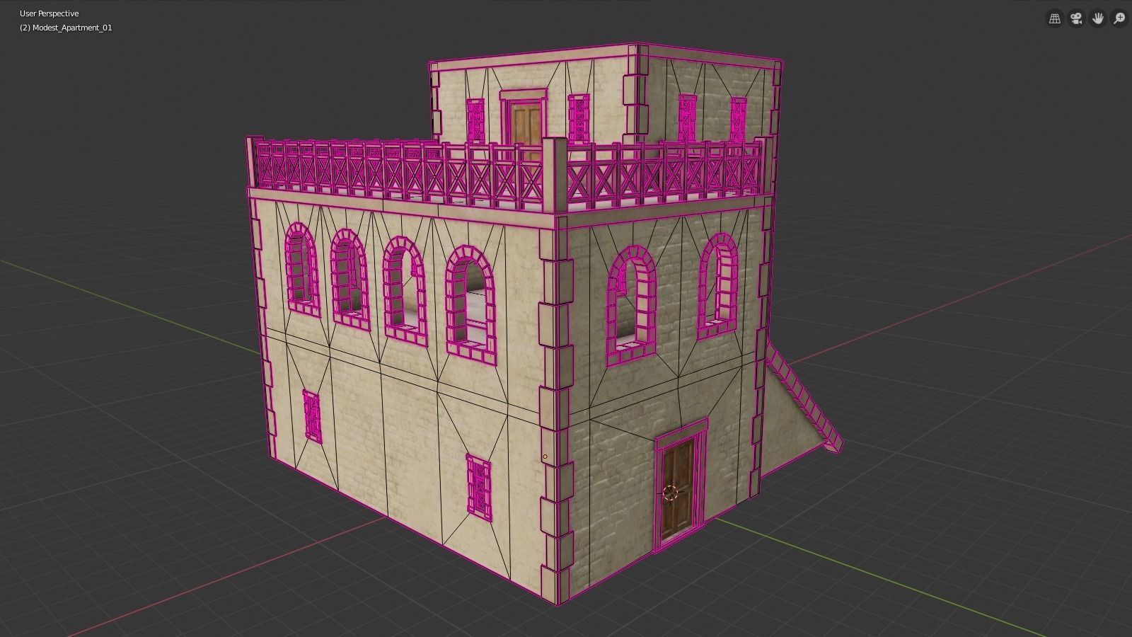 Modest Apartment Low-poly 3D model_24