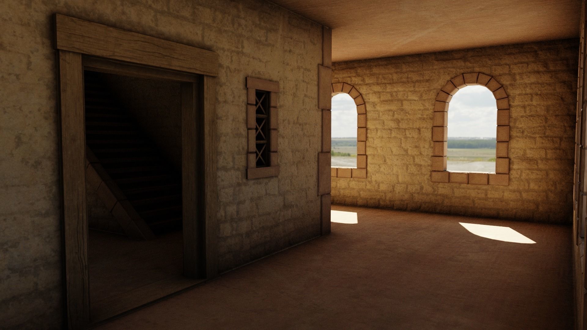 Modest Apartment Low-poly 3D model_16