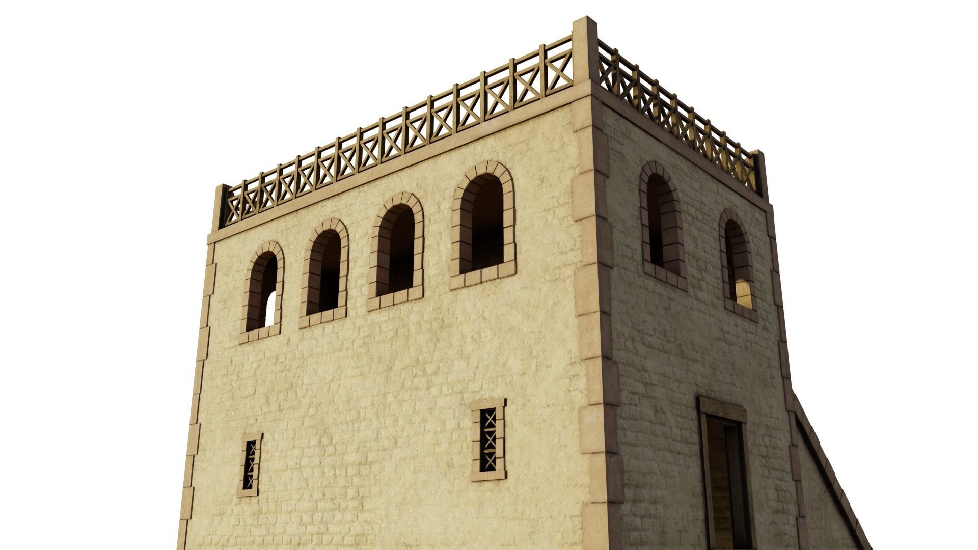 Modest Apartment Low-poly 3D model_8